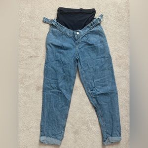 Cute adjustable maternity jeans